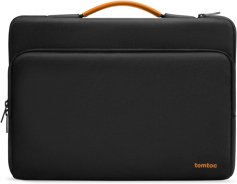 Tomtoc 360° Protective Laptop Sleeve for 13.5-14.4 Inch Surface Laptop 6/5/Studio 2/1, Surface Book, Water-Resistant Shockproof Carrying Case Bag for Acer Aspire/Swift, ASUS Vivobook/Zenbook 14, Black - Image 1
